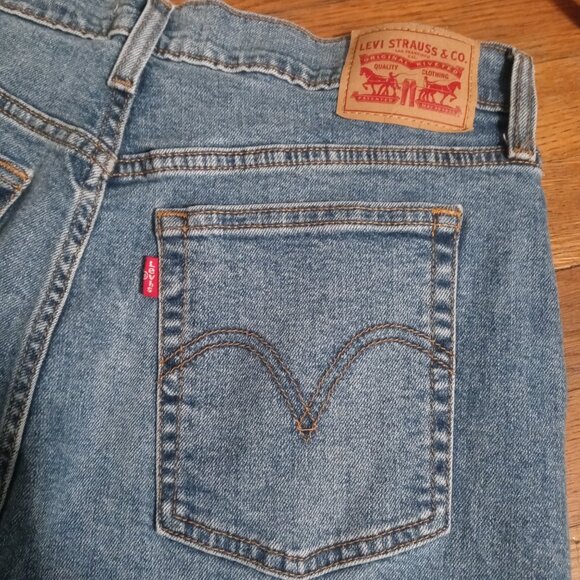 LEVI'S wedgie straight jeans in summer love (sz31) - Picture 14 of 16